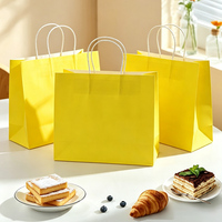 Sac en papier kraft de qualité alimentaire, résistant à la graisse, brun, pour déjeuner, avec logo personnalisé imprimé, pour restaurant de restauration rapide, sac à emporter