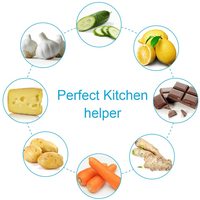Lot de 3 râpes de cuisine multifonctions en acier inoxydable avec poignée colorée antidérapante