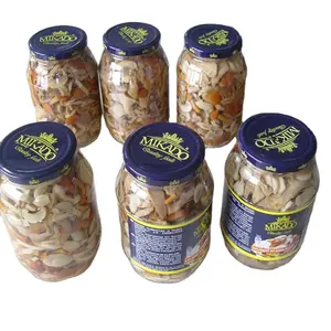 Mikado Brand Chinese canned assorted mix mushrooms in water in brine