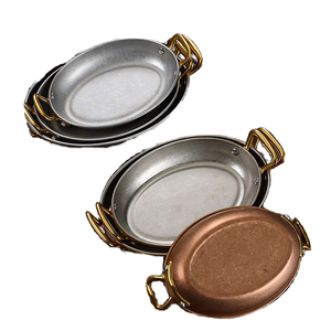 Assiette Créative Classique en Acier Inoxydable Écologique pour Plats Occidentaux, Fruits de Mer, Desserts, Steaks - Assiettes Durables (unité individuelle) - Product Image 1