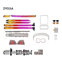 ZYCELA Lexus ES 2021-2024 Éclairage d'ambiance LED actif style cristal Symphonie 64 couleurs intelligentes à flux dynamique Amélioration intérieure APP 12V OE
