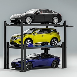 Lift Parkir Mobil Hidrolik Delapan Tiang Tiga Tingkat untuk Penyimpanan Kendaraan, Peralatan Parkir, Penjualan Terlaris - Product Image 5