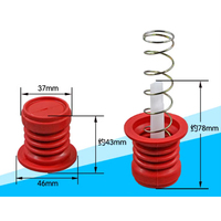 Ressort de retenue pour siphon de vidange avec tige de commande, en NBR/Silicone, pour remplacement de bouchon de valve de machine à laver à double cuve, compatible lave-linge combiné, respectueux de l'environnement