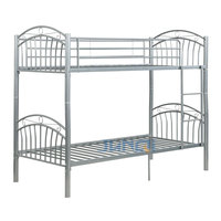 Junqi – ensemble de lit à deux étages en métal, robuste, pour dortoir, appartement, chambre à coucher, vente en gros