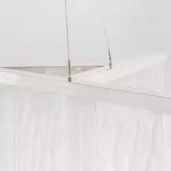 Modern Luxury Rectangle Chandelier <b>Led</b> <b>Lights</b> Remote Control White Multi Head For Dining Room - Product Image 5