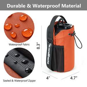 Sac de sport magnétique, porte-bouteille d'eau, sac de rangement multifonctionnel pour téléphone portable avec bandoulière - Product Image 3