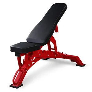 Vendita calda Fitness inclinato Sit-Up e manubrio esercizio panca piatta regolabile pieghevole multifunzione Indoor sollevamento pesi in metallo