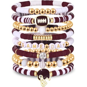 Set di Braccialetti con Perline in Lega e Perle Imitate, Elastici, Vendita Diretta dalla Fabbrica, Commercio <span class=keywords><strong>all</strong></span>'Ingrosso - Product Image 3