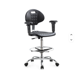 Industrielle Schul- und Laboreinrichtung <span class=keywords><strong>ESD</strong></span> Runder Sitz Werkstatt-Laborstühle mit Rückenlehne und Fußstütze zum Verkauf - Product Image 3