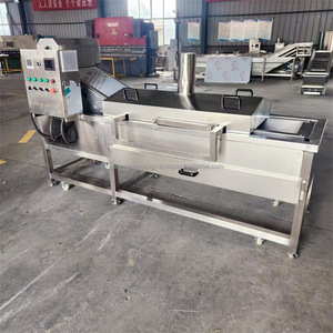 Máquina freidora eléctrica de pollo Máquina freidora continua automática Máquina freidora de hamburguesas con transportador - Product Image 4