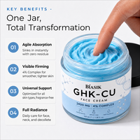 Crème Visage Professionnelle au Peptide de Cuivre GHK-Cu Effet Raffermissant Visible & Réparateur de Peau, Crème Anti-Rides pour Marque Privée