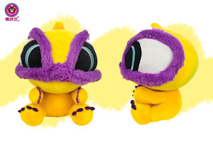 Poupée en peluche Lion chinois de 8 pouces Jouet en peluche court à grands yeux en PP Coton rempli de couette pour enfants Prix FOB - Product Image 3