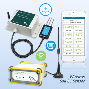 เซ็นเซอร์วัดความชื้นในดินแบบไร้สาย 0~10000 US/cm เซ็นเซอร์วัดค่า EC ในดินแบบไร้สาย Lorawan - Product Image 1