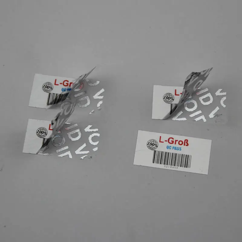 ODM/OEM Promotion Tamper evident label ,Warranty Seal Stickers label With Random Numbers,Security Destructible Labels