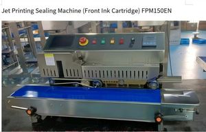 Nueva Selladora de Banda Continua Eléctrica Automática HIPAC FPM150E de Alta Calidad con Codificación por Tinta e Impresión, 220V, Ancho Máximo de Sellado de 10mm - Product Image 2