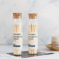 Bouteille en verre borosilicate de haute qualité avec bouchon en liège, personnalisable avec logo, vente en gros OEM pour bougies, étiquettes, marque privée, cadeaux