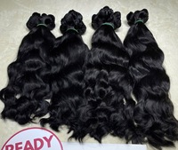 Rambut India Lurus Alami, Rambut Burma Keriting Alami, Rambut Gelombang Alami, Rambut Keriting Bounce Alami, Single Donor Double Weft, 100% Rambut Mentah Hunan