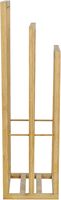 Porte-serviettes en bambou avec 3 barres pour le rangement des serviettes, support sur pied pour salles de bain, étagère de rangement pour toilettes et salles de bain