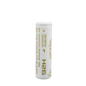 بطارية فابسيل <span class=keywords><strong>18650</strong></span> قابلة لإعادة الشحن بسعة 2600 مللي أمبير وتيار 70 أمبير طراز H26 تتفوق على <span class=keywords><strong>VTC5A</strong></span> وتضاهي VTC6A / 20S ليثيوم أيون - Product Image 1