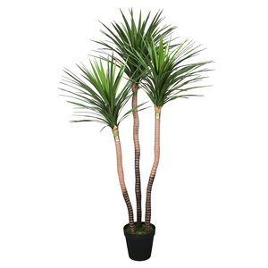 Arbre artificiel Dracaena Fragrans de 100-200 cm de haut, plante décorative d'intérieur de simulation, style palmier sur pied - Product Image 1