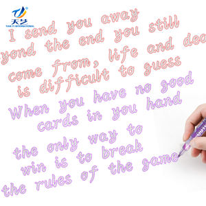 أحدث أقلام تحديد، أقلام YITHINC ذات الخطين بـ12 لونًا للكتابة على بطاقات الهدايا والرسم، مناسبة لأعياد الميلاد والتهاني وكتب القصاصات - Product Image 5