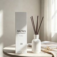 Diffuseur de parfum en céramique 100 ml avec logo personnalisé, ensemble de luxe d'aromathérapie pour hôtel