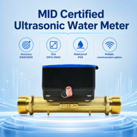 Compteur d'eau intelligent à ultrasons MID certifié pour usage domestique, avec bus M filaire, DN40, pour usine d'eau, prix usine
