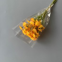KEWEI 1898 Bunga Daisy Kuning Kecil Buatan dari Sutra, Buket Bunga Palsu untuk Dekorasi Pernikahan, Rumah, dan Fotografi
