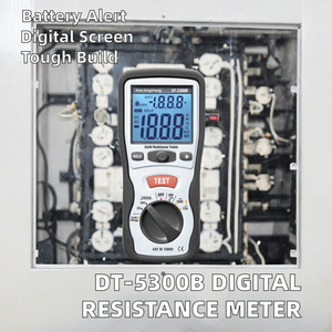 CEM DT-5300B เครื่องทดสอบความต้านทานกราวด์พร้อมไฟแบ็คไลท์ แสดงสถานะแบตเตอรี่ต่ำ ดิจิตอลเมกะโอห์มมิเตอร์ DT-5300B จอแสดงผลดิจิตอล - Product Image 2