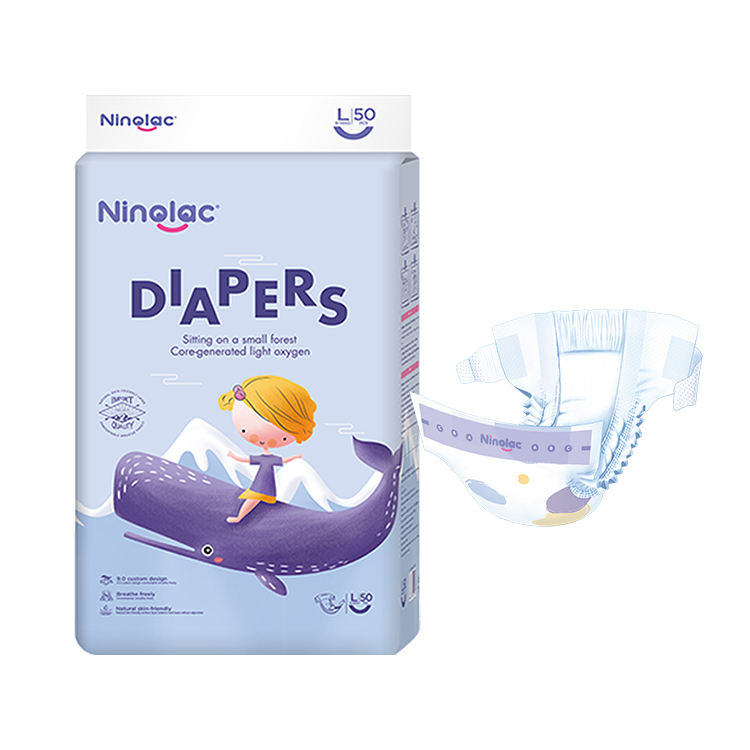 Couches pour bébé en forme de bande adhésive