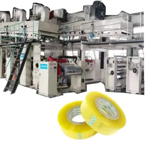 High speed BOPP adhesive tape jumbo roll coating machine line