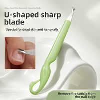 Pousse-cuticules en forme de U Swan Handle, éliminateur de peaux mortes, coupe-cuticules, vente en gros