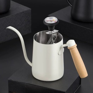 Termometro per Montare il Latte per Caffè, Cioccolata, Cappuccino, Schiuma di Latte, Termometro in Acciaio Inox, Penna per Latte Art - Product Image 1
