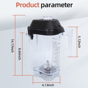 Lọ nhựa vitamx 48oz có nắp, thay thế cho máy xay sinh tố vm0145 - Product Image 2