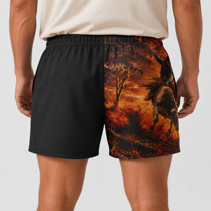 Shorts de style campagnard personnalisés, shorts de football australien avec poches, impression par sublimation - Product Image 3