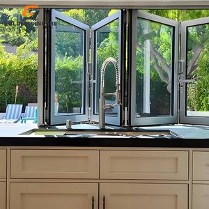 GS Modern Folding Aluminum Window for Balcony and Kitchen Use - Product Image 5
