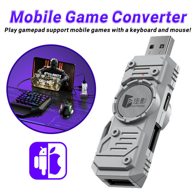 M9 Converter Keyboard Mouse Kit Office Mode Supported, Turn Tablet Into PC, for Cloud Gaming & Mobile Esports