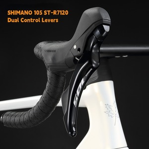 จักรยานกรวดคาร์บอนไฟเบอร์700 * 28C ถนนจักรยาน Di2 R7120 105สำหรับแข่ง - Product Image 4