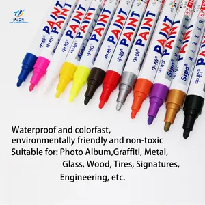 Sipa 3er Pack Reifen Paint Pen Marker Schriftzug Permanente wasserdichte Tinte für Auto Fahrzeug Motorrad Reifen