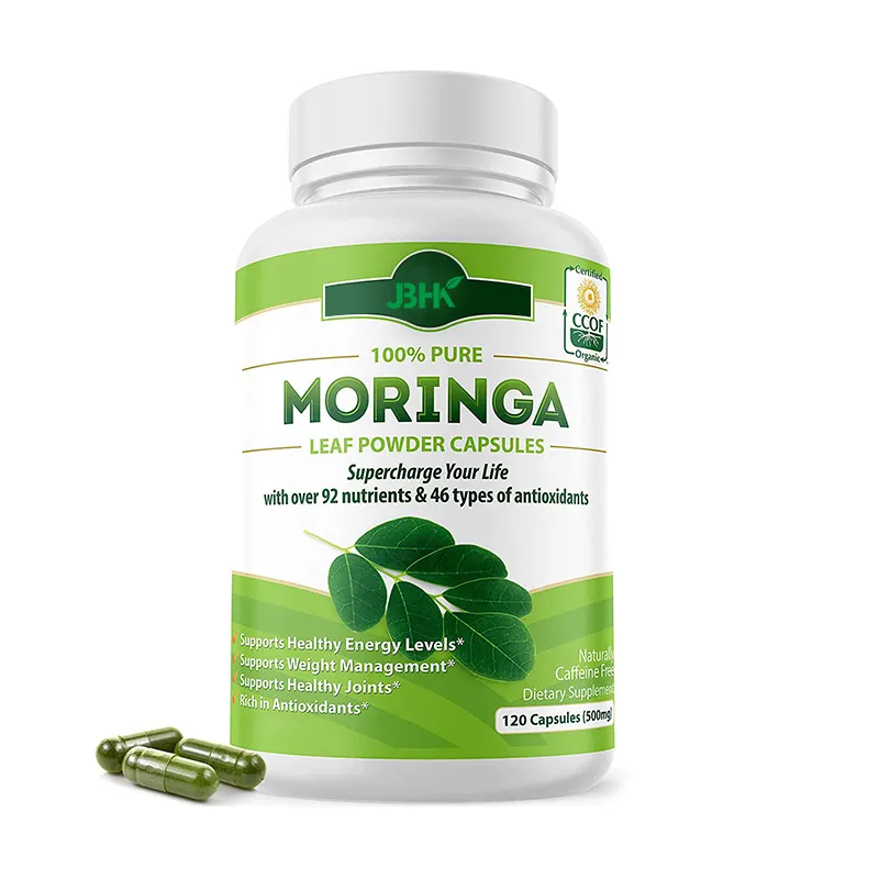 Kapsul ekstrak biji Moringa organik harga suplemen penurun berat badan kapsul ekstrak Moringa