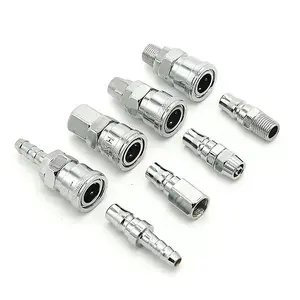 pneumatic quick push in air hose quick release connector C type carbon steel coupling pneumatic quick coupling