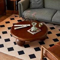 Table basse multifonctionnelle à hauteur réglable avec rangement, en bois écologique et plateau en verre, design moderne pour salon et chambre