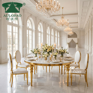 Nuevo Modelo de Muebles de Comedor, Silla de Boda de Lujo en Acero Inoxidable y Cuero Blanco - Product Image 5