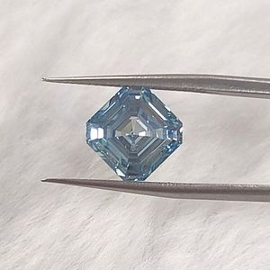 Source Usine En Gros IGI Lab Grown CVD Asscher Cut Fantaisie Bleu Diamant - Product Image 5