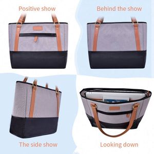 BSCI factory Custom Printed Travel <b>Women</b> <b>Laptop</b> Tote <b>Bag</b> Crossbody Ladies Business Handbag Purse - Product Image 5