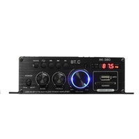 Amplificateur de puissance pour voiture et maison 12V 40W+40W Ak380, amplificateur audio stéréo HiFi 12V/220V