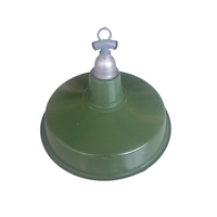 Lampe suspendue d'extérieur E27 E40, abat-jour, plafonnier, support mural, route incurvée, classique, émail vert, led, réverbère