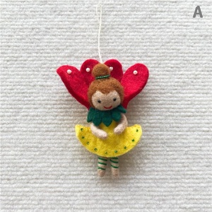 Hecho a mano Super suave felpa flor Hada muñeca Ángel colgante elfo diseño llavero con relleno <span class=keywords><strong>de</strong></span> algodón PP - Product Image 5