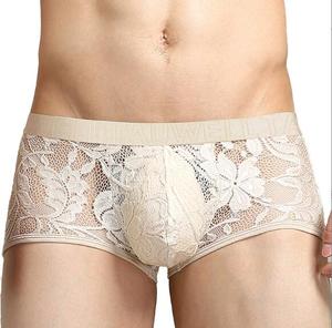 <span class=keywords><strong>Calzoncillos</strong></span> bóxer Ecoparty Sexy para hombre, ropa interior de malla transparente de encaje, <span class=keywords><strong>calzoncillos</strong></span> transparentes, <span class=keywords><strong>calzoncillos</strong></span> bóxer de cintura baja para hombre - Product Image 4