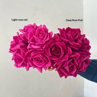 5 tiges de roses artificielles réalistes au toucher luxueux, de qualité supérieure, pour la décoration de la maison, les arrangements de bouquets de mariage